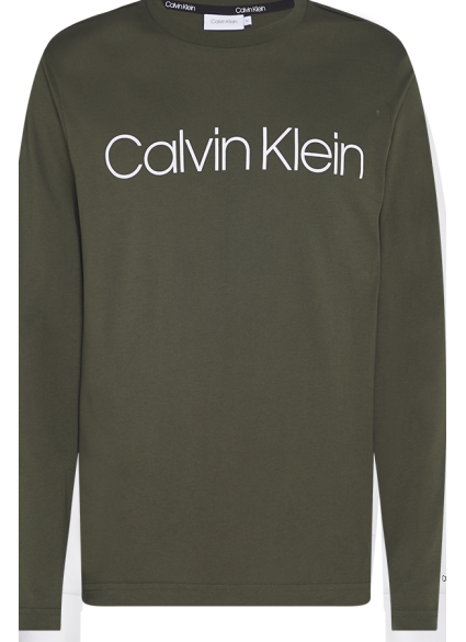 Calvin Klein Cotton  Logo  Long Sleeve  T-shirt 