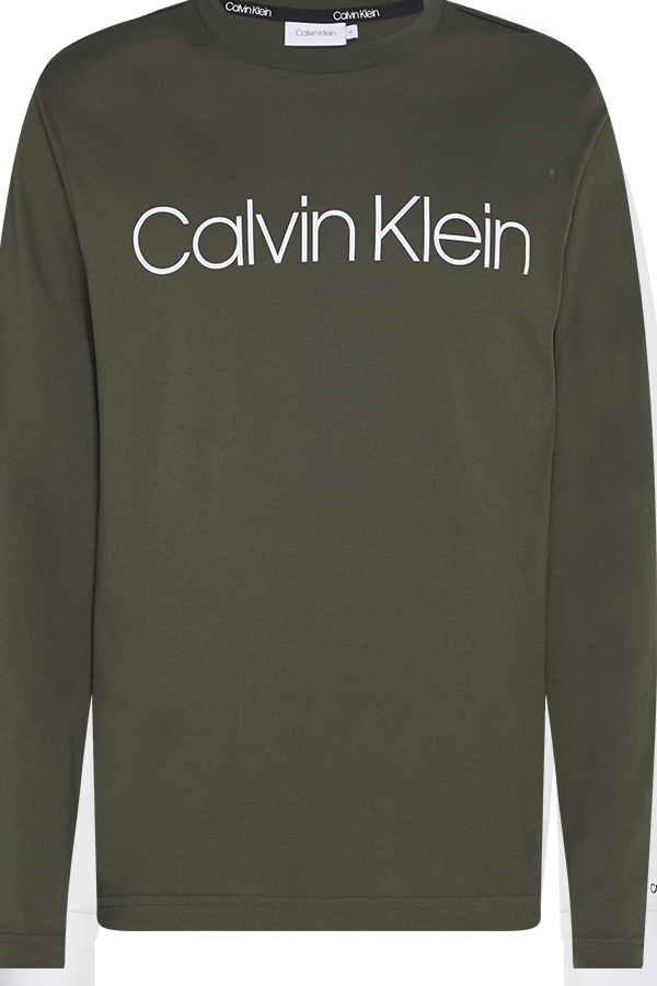 Calvin Klein Cotton  Logo  Long Sleeve  T-shirt 