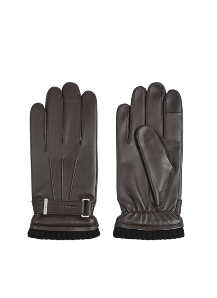 Calvin Klein Men's Gloves Leather Rivet  