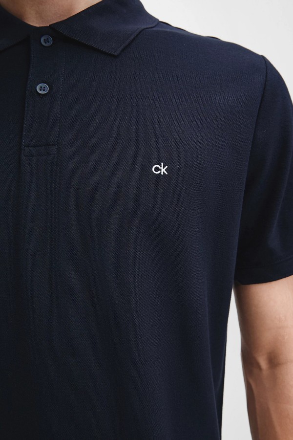 Calvin Klein Polo Refined Pique Chest Logo