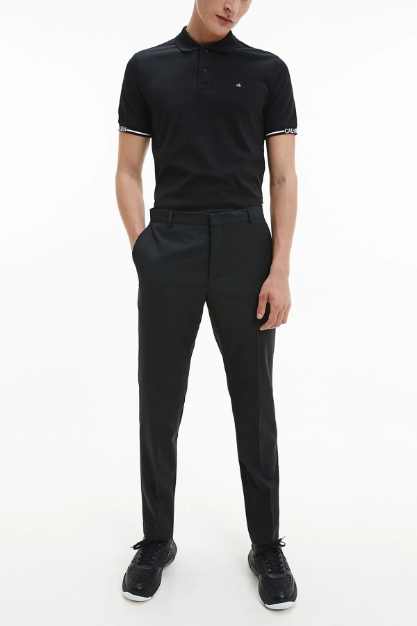 Calvin Klein Polo Logo Cuff Slim Fit