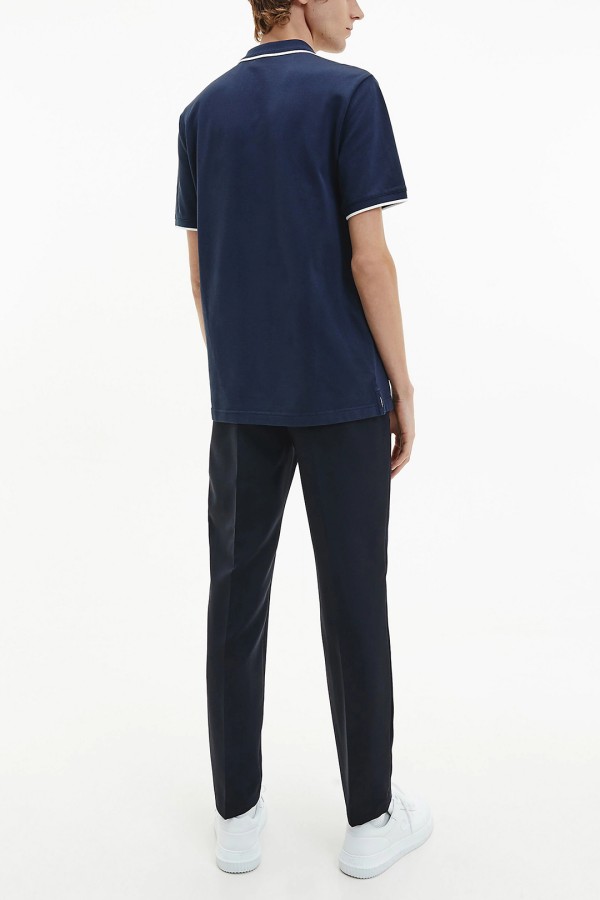 Calvin Klein Strech Tipping Slim Polo Pique   