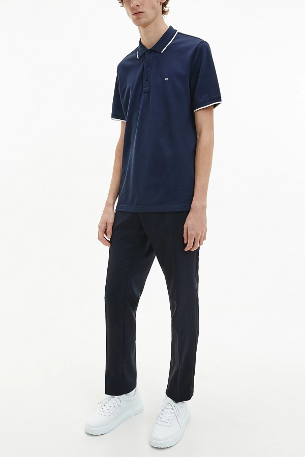 Calvin Klein Strech Tipping Slim Polo Pique   