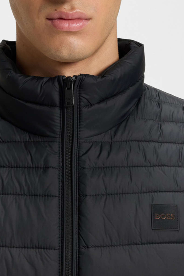 BOSS Odeno2 Men's Quilted Vest -Μαύρο