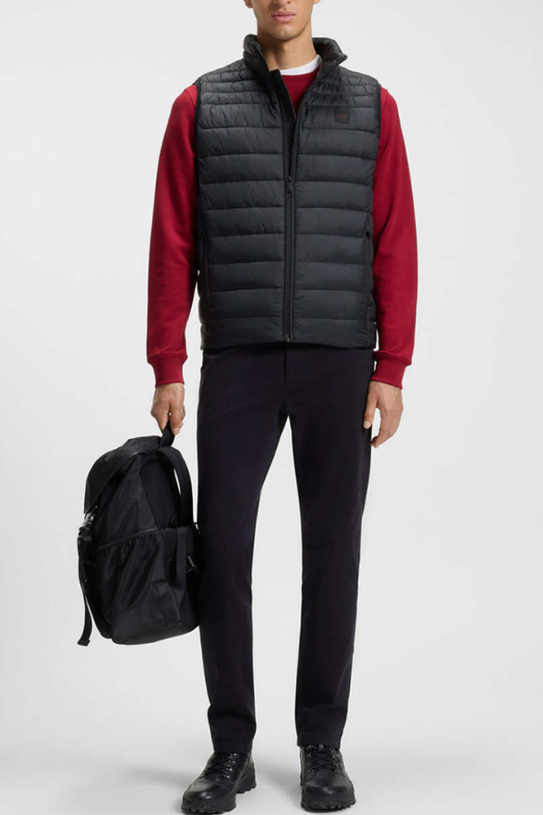 BOSS Odeno2 Men's Quilted Vest -Μαύρο