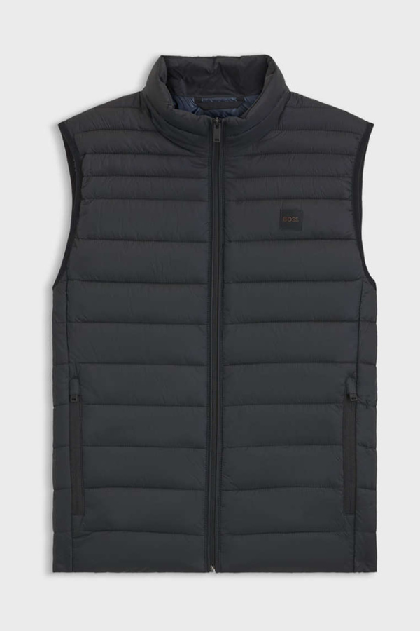 BOSS Odeno2 Men's Quilted Vest -Μαύρο