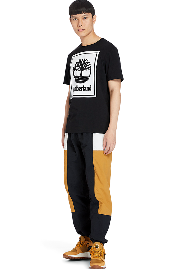 Timberland Top YC SS Stack Logo Tee Reg