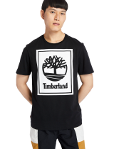 Timberland Top YC SS Stack Logo Tee Reg