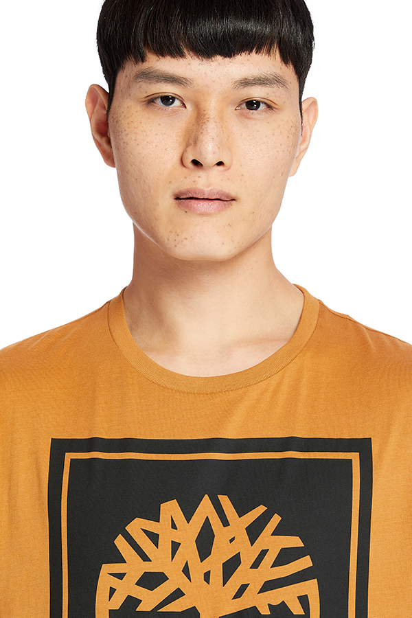 Timberland Top YC SS Stack Logo Tee Reg