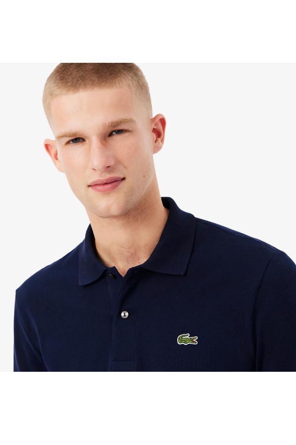 Ανδρική Μακρυμάνικη Μπλούζα Polo Lacoste Original L.12.12 - Μπλε Σκούρο