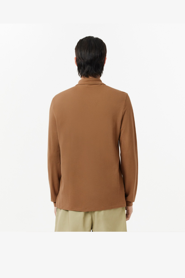 Ανδρική Μακρυμάνικη Μπλούζα Polo Lacoste Original L.12.12 - Cookie