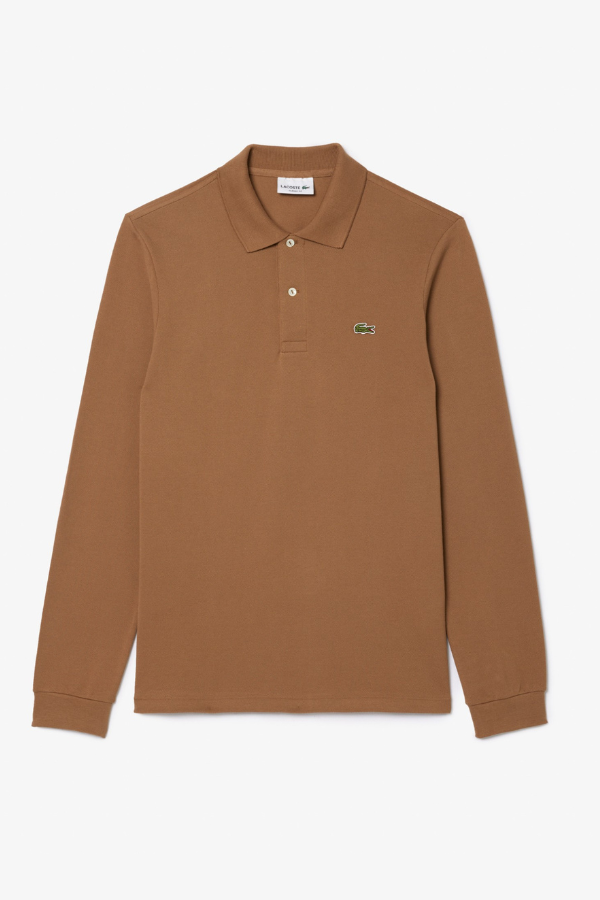 Ανδρική Μακρυμάνικη Μπλούζα Polo Lacoste Original L.12.12 - Cookie