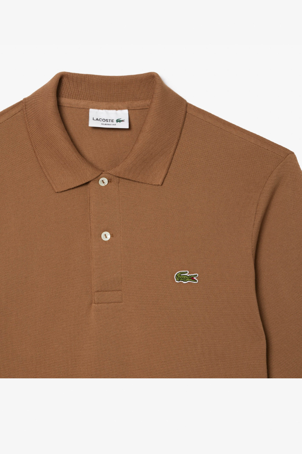 Ανδρική Μακρυμάνικη Μπλούζα Polo Lacoste Original L.12.12 - Cookie